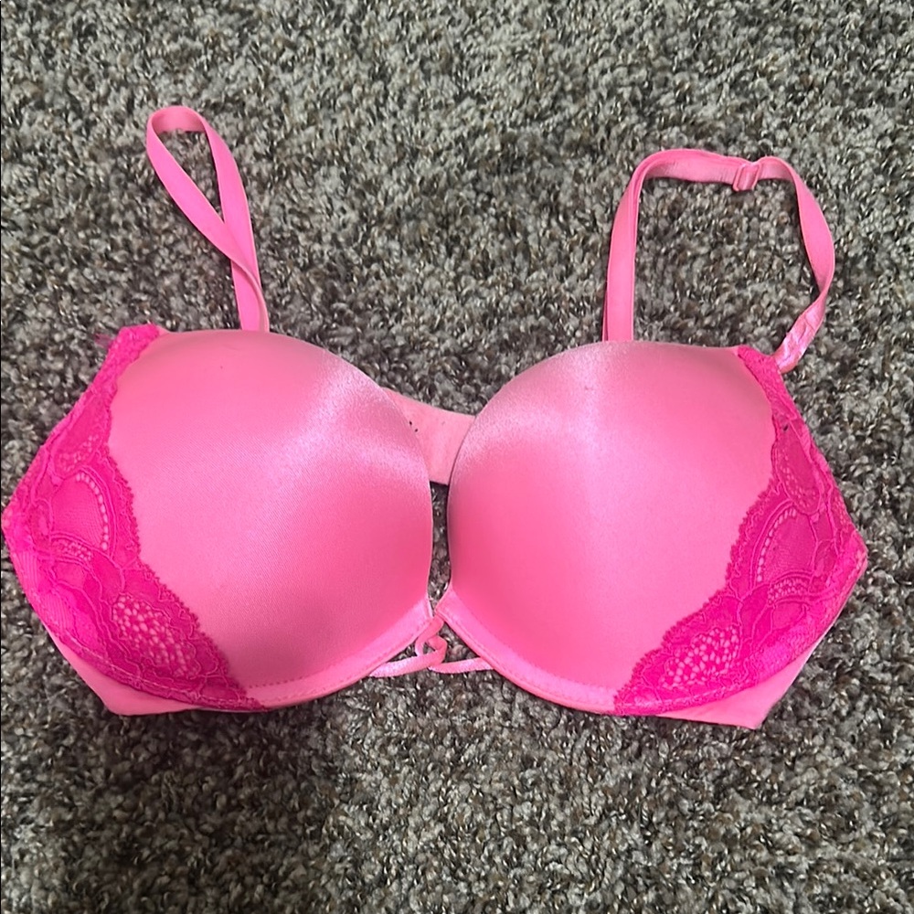 Pink Lace Women's Bra